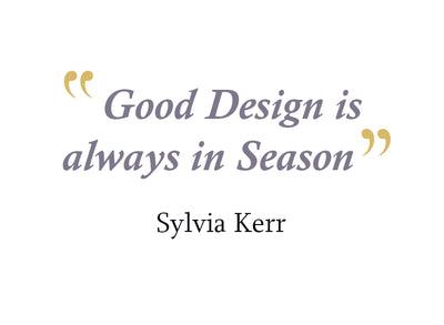 Good Design is Always in Season
