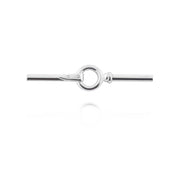 designer solid silver equestrian inspired stocpin brooch on white
