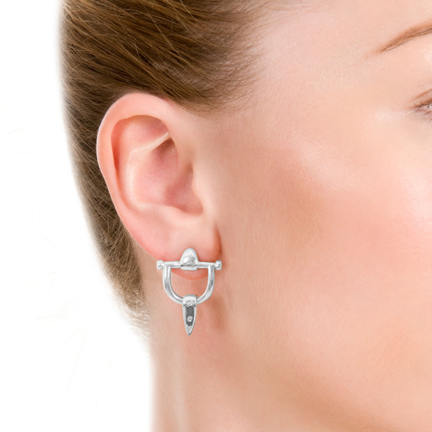 Silver Burghley Earring