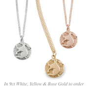 Gold Hare by the Light of the Moon Necklace