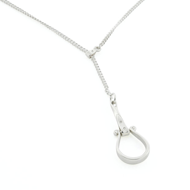 Silver Montana Lariat Necklace