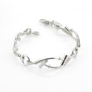 Ladies solid sterling designer Silver chukka Polo mallet bracelet